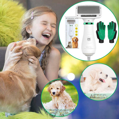 Pet Hair Dryer, Dog Hair Dryer Portable Dog Dryer Grooming Hair Dryer for Small Medium Dogs Cats