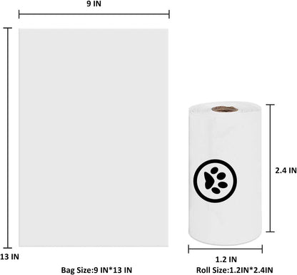 Dog Poop Bags, Extra Thick and Strong Dog Waste Bags, Leak-Proof Pet Waste Bags Refill Rolls, Large Size 9 X 13 Inches