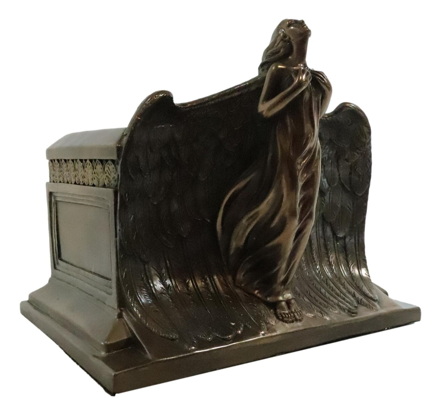 Heaven Bound Rising Angel Funeral Cremation Urn Resin Statue Memorial Angels 9"H