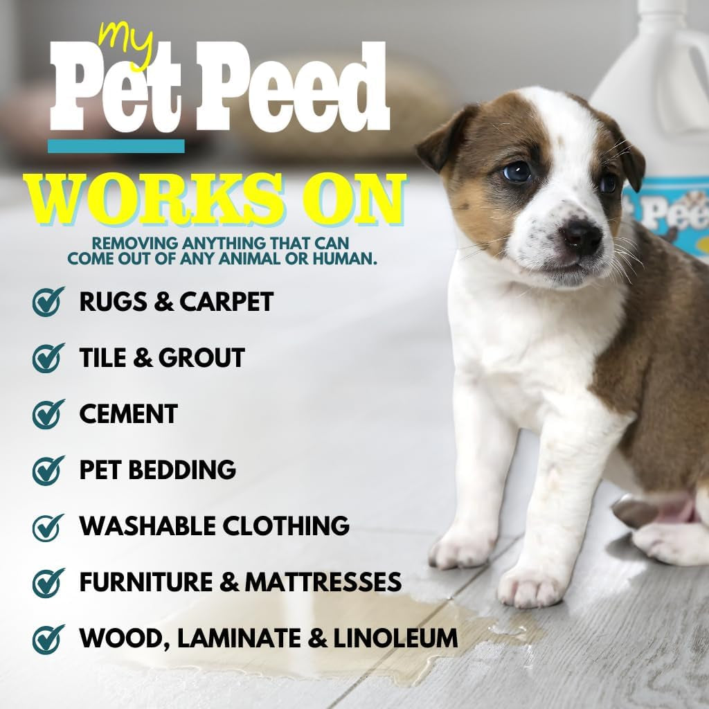 - Pet Stain & Odor Remover (Starter Pack: 32Oz Quart & One Gallon)