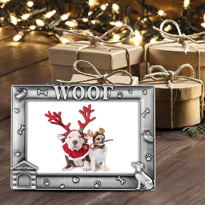 Metal Dog Photo Tabletop Frame - Dog Picture Frame Gift