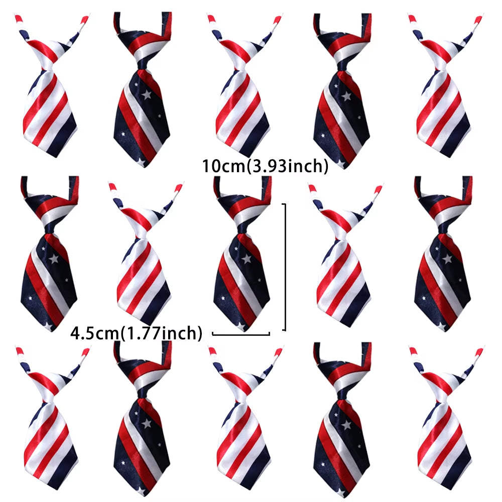 New 40Px Dog Bandana 4Th July Pet Products Small-Middle Bandanas Scarf Small Dogs Cats Puppy Bibs for American Independence Day