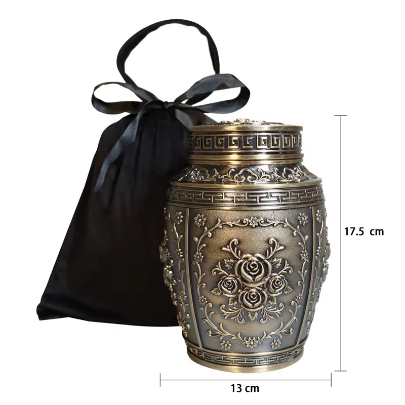 Metal Cremation Urns for Human Ashes, Coffin Box, Pet Memorial, Keepsake Urns, Small Animal Urn, Funeral