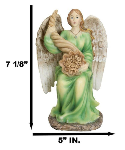 Ebros Sitting Roman Angel of Abundance Prosperity Statue Collectible