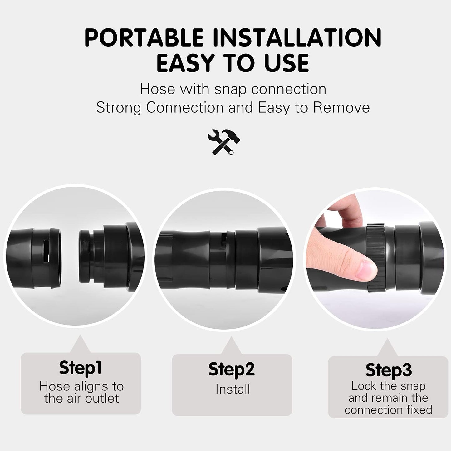 Dog Dryer, High Velocity Dog Hair Dryer, Dog Blow Dryer - Groomer Partner Pet Blower Grooming Force Dryer with Heater, Stepless Adjustable Speed, 4 Different Nozzles, Comb & Pet Grooming Glove (Black)