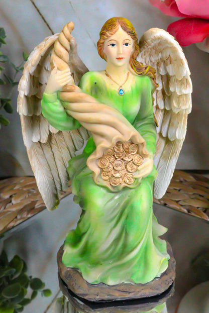 Ebros Sitting Roman Angel of Abundance Prosperity Statue Collectible