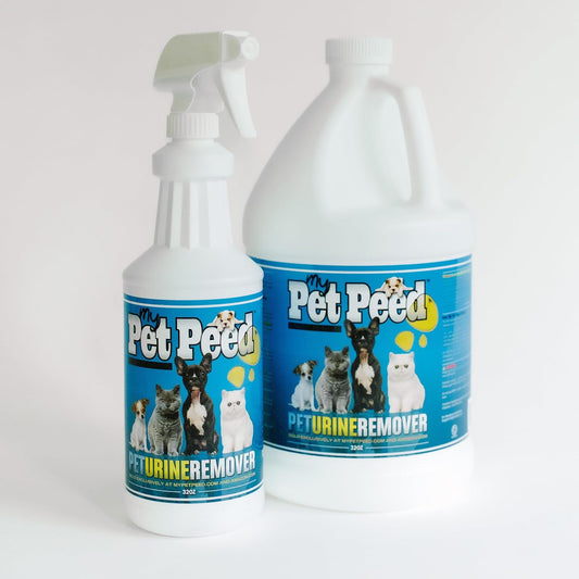 - Pet Stain & Odor Remover (Starter Pack: 32Oz Quart & One Gallon)