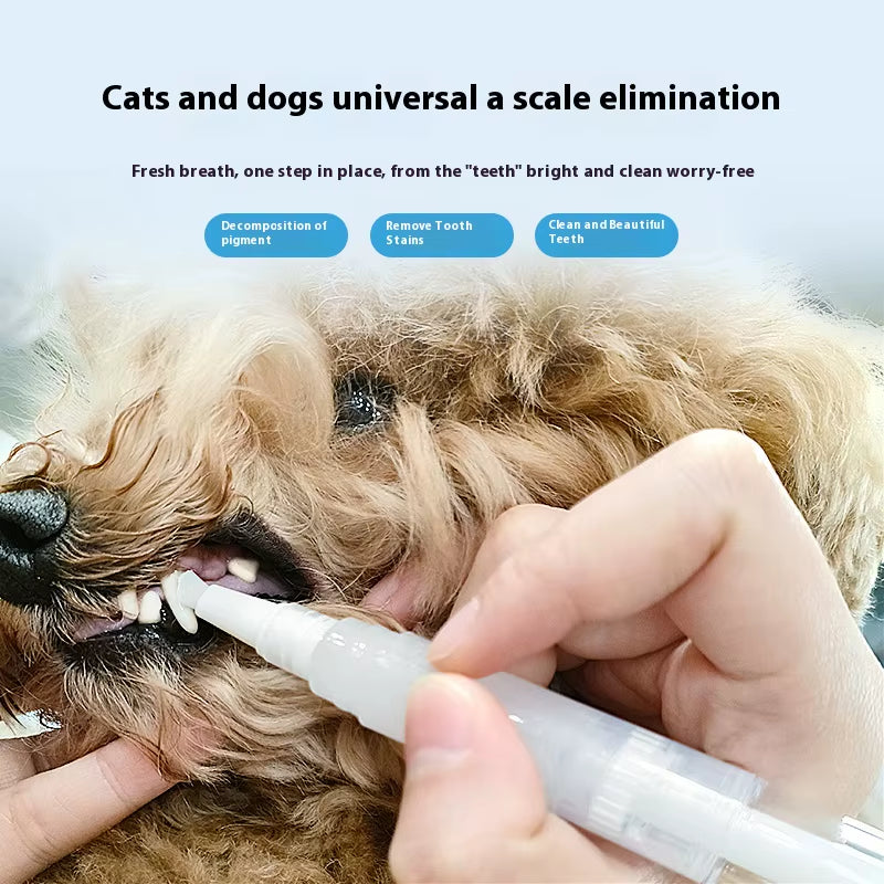Pet Toothbrush Pen Teeth Clean Fresh Breath Pet Toothbrush Paste Brush One Easy to Use Cat Tooth Brush Toothbrushset Accessories