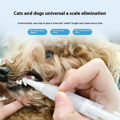 Pet Toothbrush Pen Teeth Clean Fresh Breath Pet Toothbrush Paste Brush One Easy to Use Cat Tooth Brush Toothbrushset Accessories