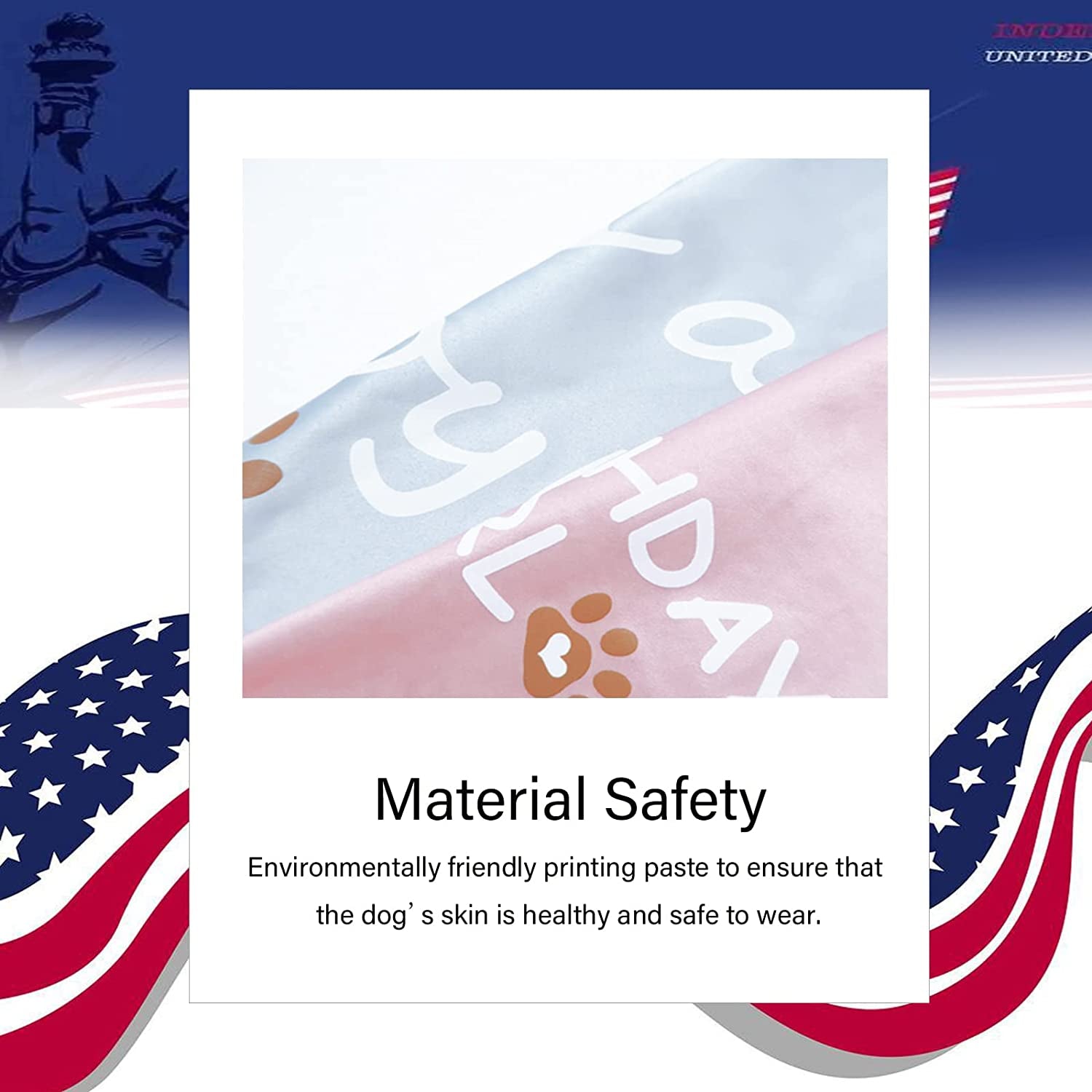 Fourth of July Dog Bandana，Dog Bandanas 4Th of July，Independence Day Patriotic Dog Bandana American Boy Dog Bandana for Large