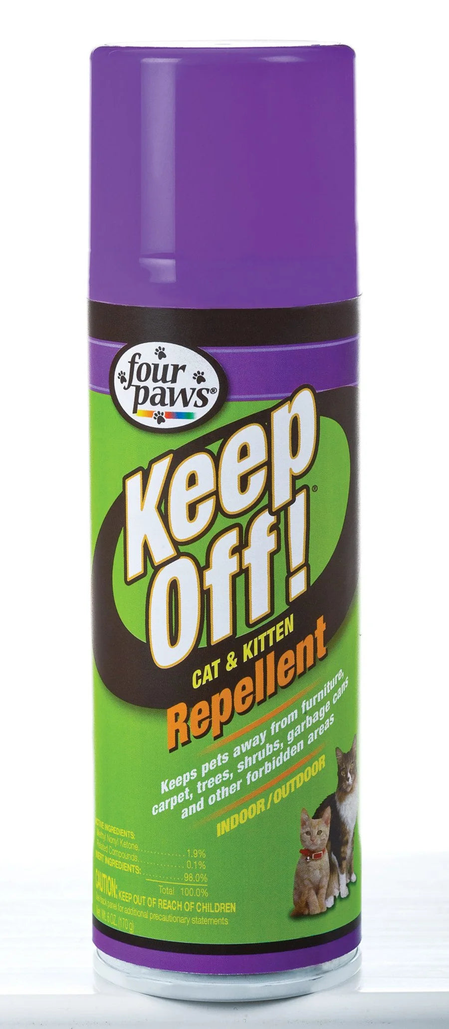 Four Paws Keep off Cat and Kitten Repellent: 24-Hour Protection for Indoors and Outdoors