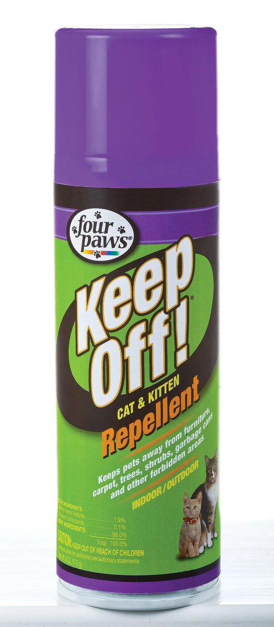 Four Paws Keep off Cat and Kitten Repellent: 24-Hour Protection for Indoors and Outdoors