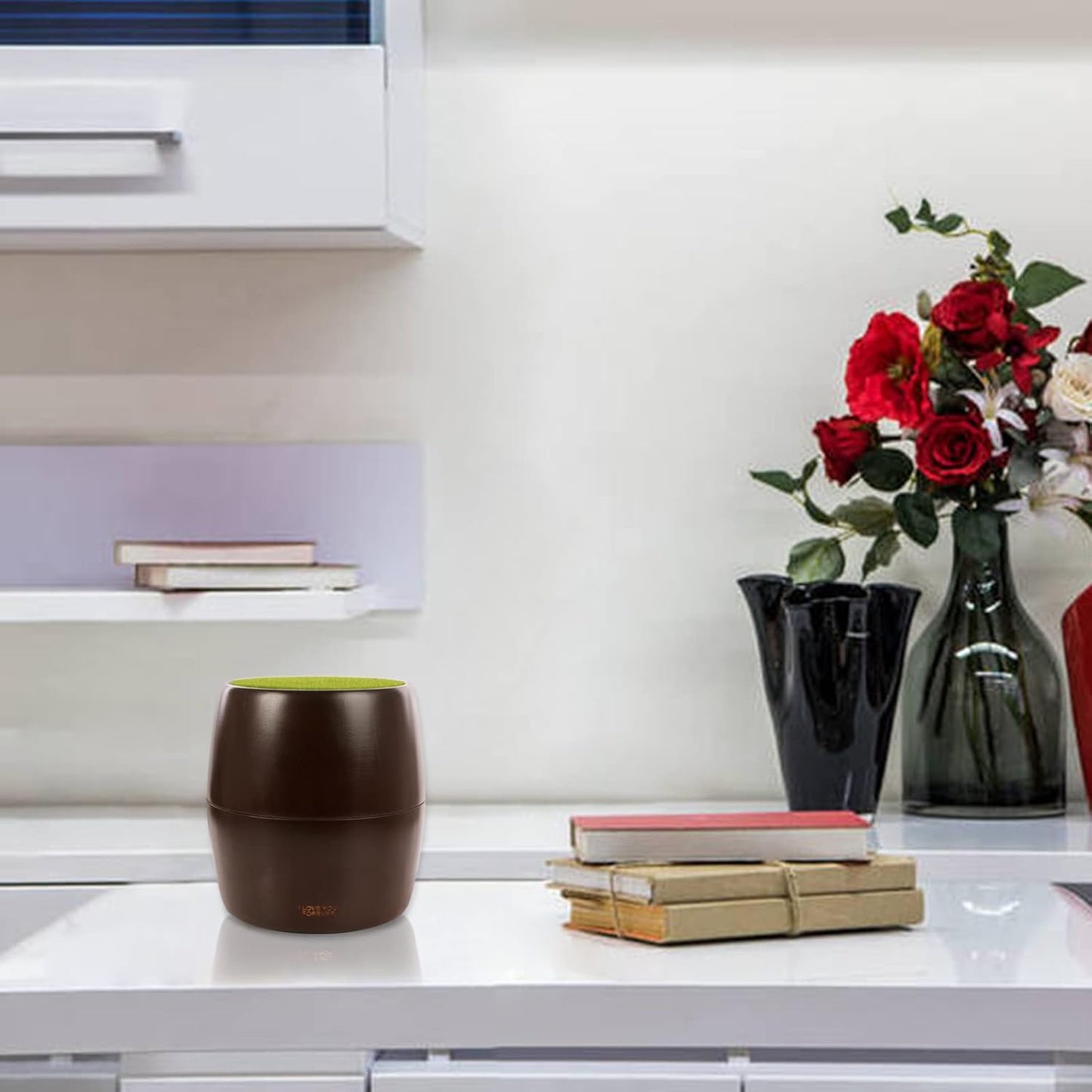 Round Natural Wood Pet Memorial Urn for Ashes,Dog Memorial Keepsake Box for Pet Lovers,Wooden Burial Urns Box for Small Medium Cats Dogs,Small Animal Funeral Cremation Urns,Funerary Caskets Supplies