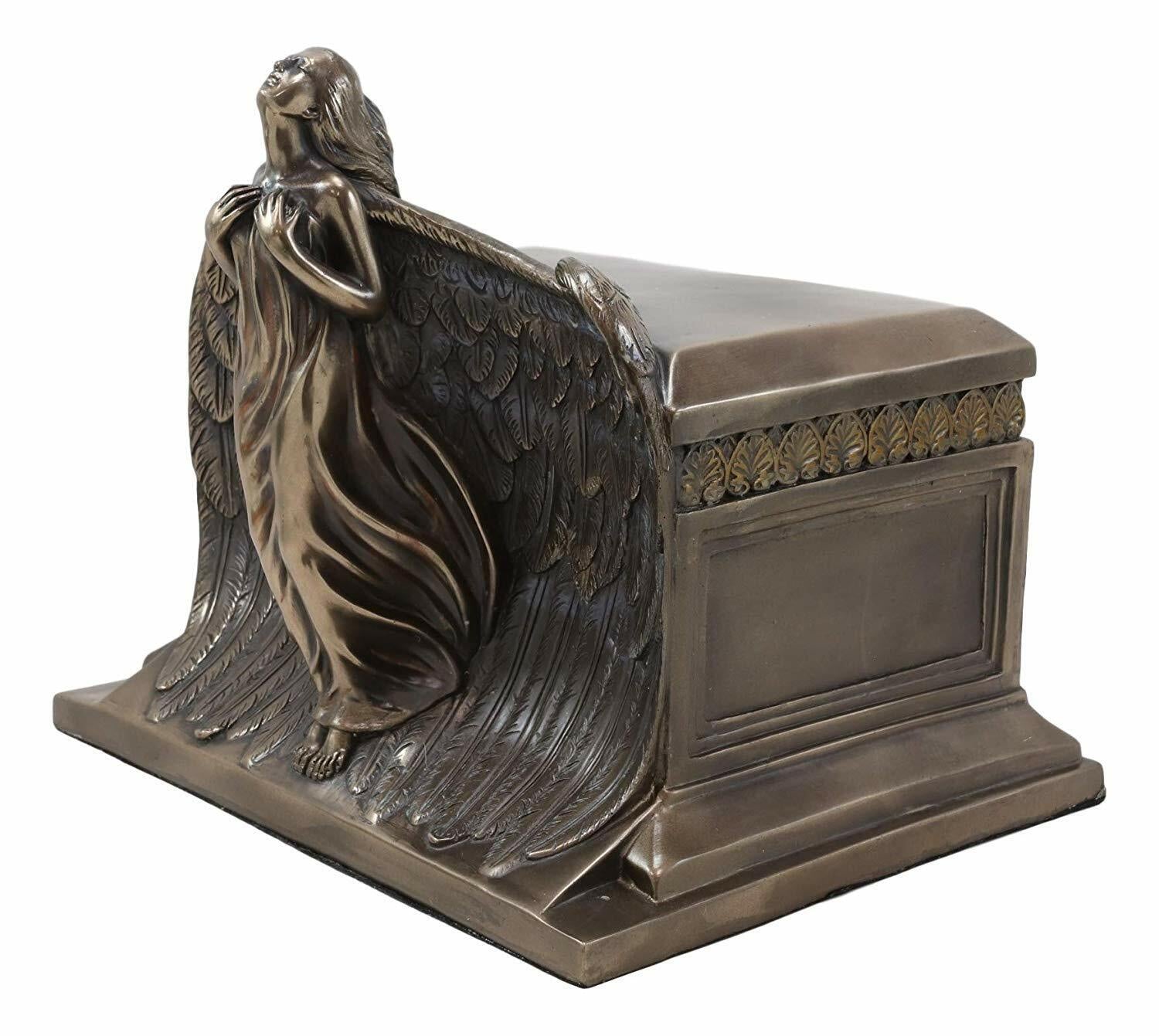 Heaven Bound Rising Angel Funeral Cremation Urn Resin Statue Memorial Angels 9"H