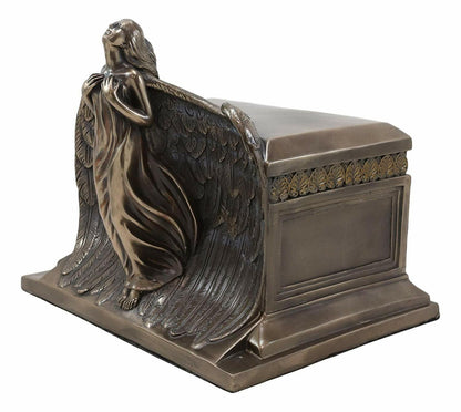 Heaven Bound Rising Angel Funeral Cremation Urn Resin Statue Memorial Angels 9"H