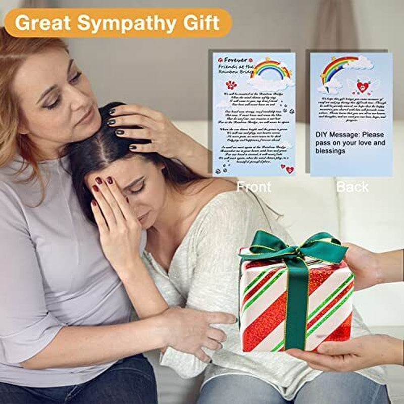 Solar Pet Memorial Wind Chime, Dog Memorial Gifts for Loss of Dog, Rainbow